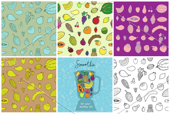 Fruits & Vegetables. EPS & JPEG in Illustrations - product preview 3