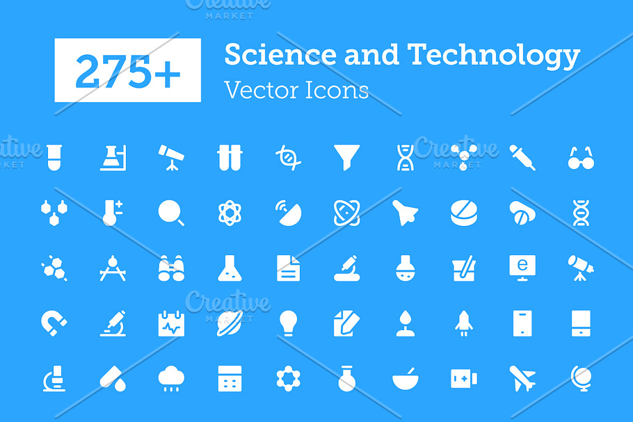 275+ Science and Technology Icons 