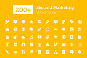 200+ Seo and Marketing Vector Icons 