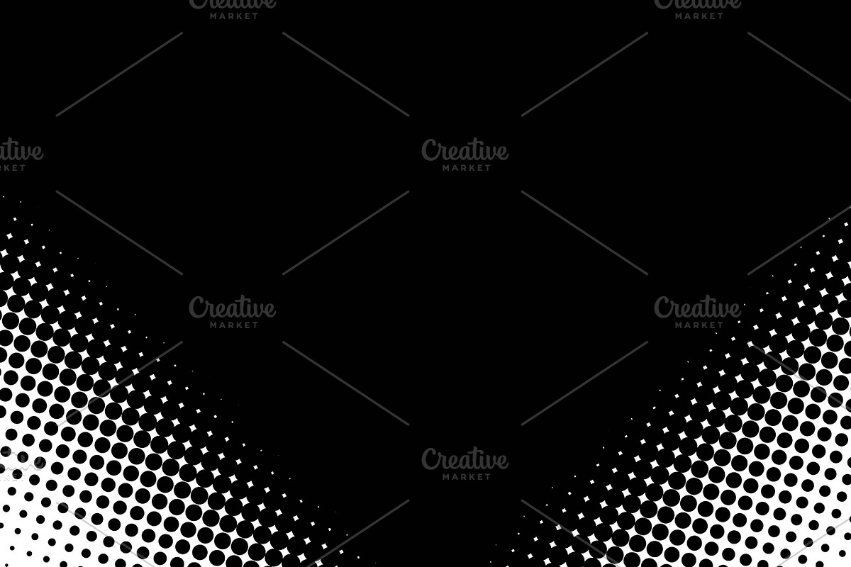 Abstract depuntos black on white background in Illustrations - product preview 8