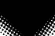 Abstract depuntos black on white background