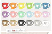 Heart Coffee Mug Clipart