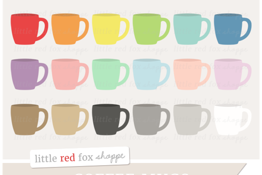 Coffee Mug Clipart in Illustrations - product preview 8
