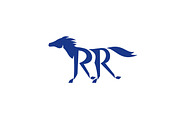 Blue Horse Silhoutte RR Legs Running