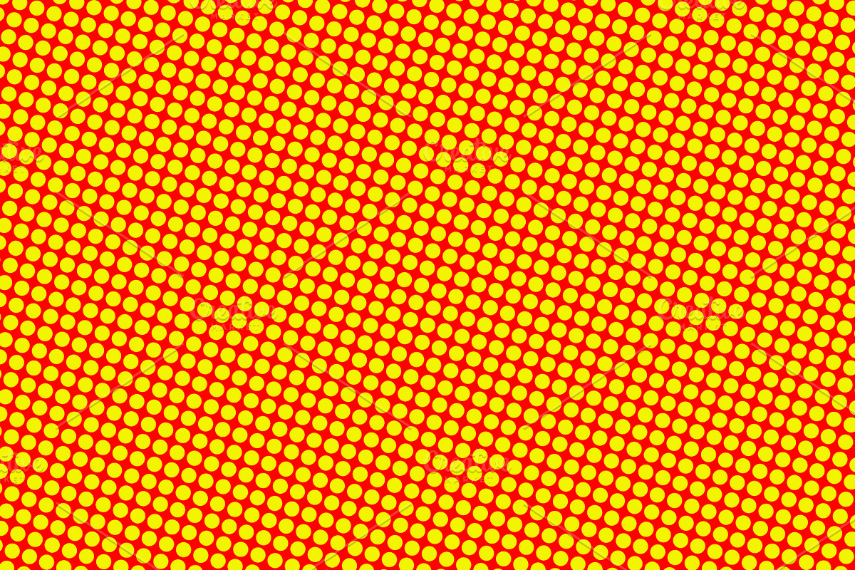 Abstract background of yellow dots on red background in Illustrations - product preview 8