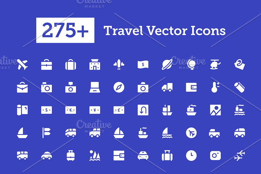 275+ Travel Vector Icons 