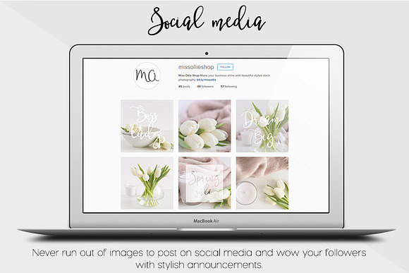 Social media styled stock in Product Mockups - product preview 2