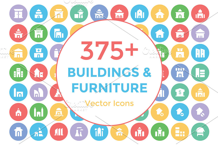 375+ Building and Furniture Icons