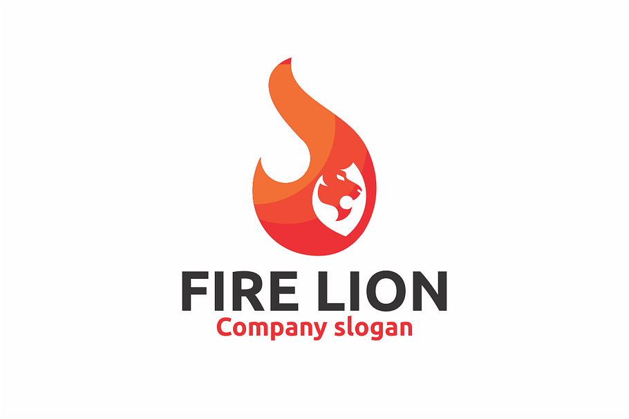 Fire Lion in Logo Templates - product preview 8