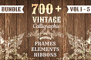 700+ Vintage Bundle (All 5 Volumes)