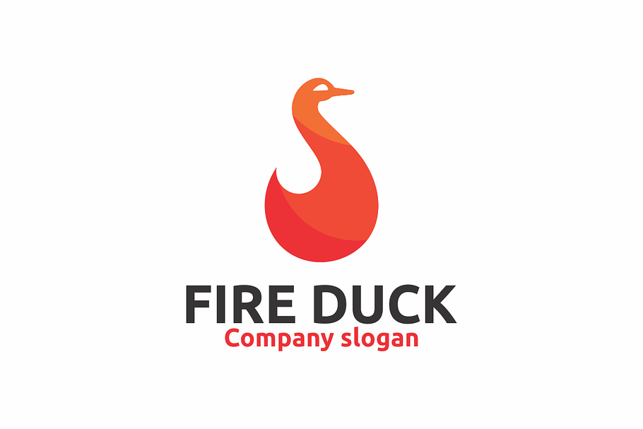 Fire Duck in Logo Templates - product preview 8