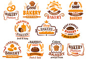 Pastry and bakery shop signboards