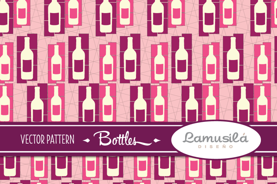 Bottles Vector Pattern
