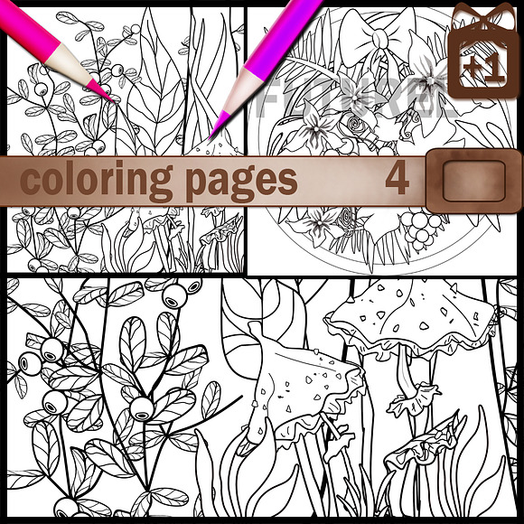 Coloring Page, Adult Coloring Page in Illustrations - product preview 1