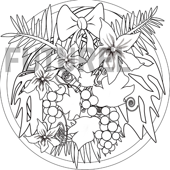 Coloring Page, Adult Coloring Page in Illustrations - product preview 2