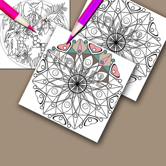 Coloring Page, Adult Coloring Page in Illustrations - product preview 6