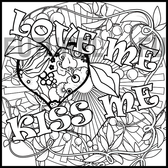 Coloring pages for kids and adults. in Illustrations - product preview 1