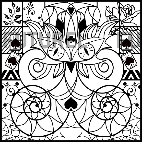 Coloring pages for kids and adults. in Illustrations - product preview 2