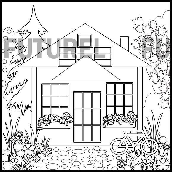 Coloring pages for kids and adults. in Illustrations - product preview 3