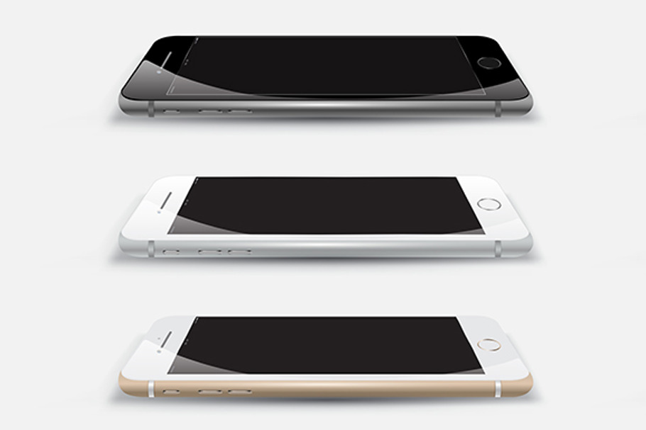 iPhone 6s Vector Mockups Set in Mobile & Web Mockups - product preview 8