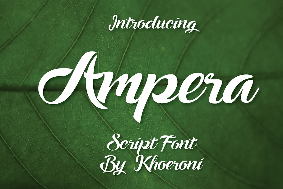 Ampera Font in Script Fonts - product preview 8