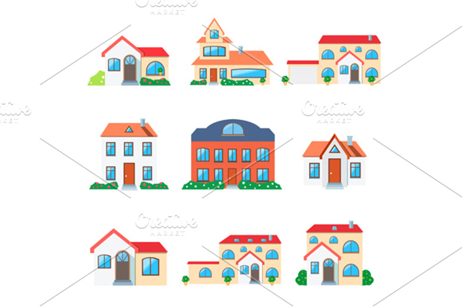 Set of House Home Icon in Illustrations - product preview 8