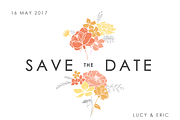 Floral Invitation - Save the Date