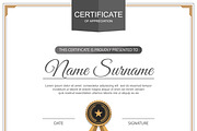 Vector certificate template 10 in 1 