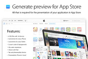 Generate preview for App Store 