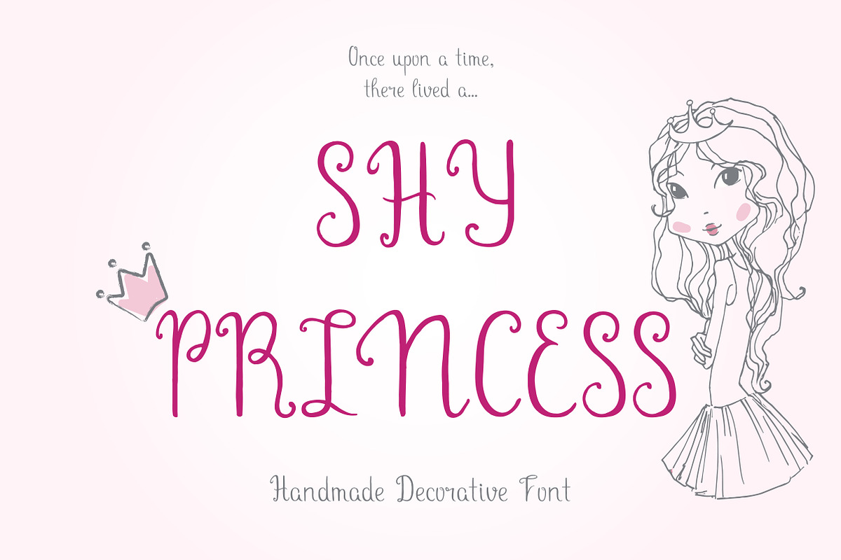 Shy Princess Decorative Font in Script Fonts - product preview 8