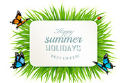 Happy Summer Holiday Banner