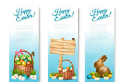 Tree Happy Easter Banners