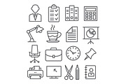 Office Line Icons