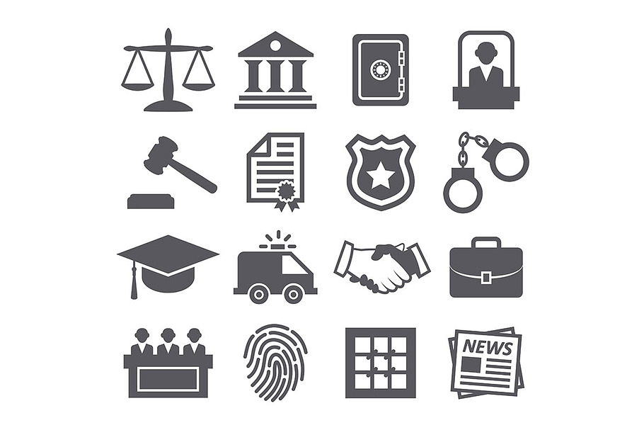 Law icons in Graphics - product preview 8