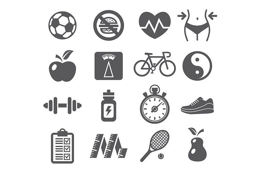 Health and Fitness Icons in Health Icons - product preview 8