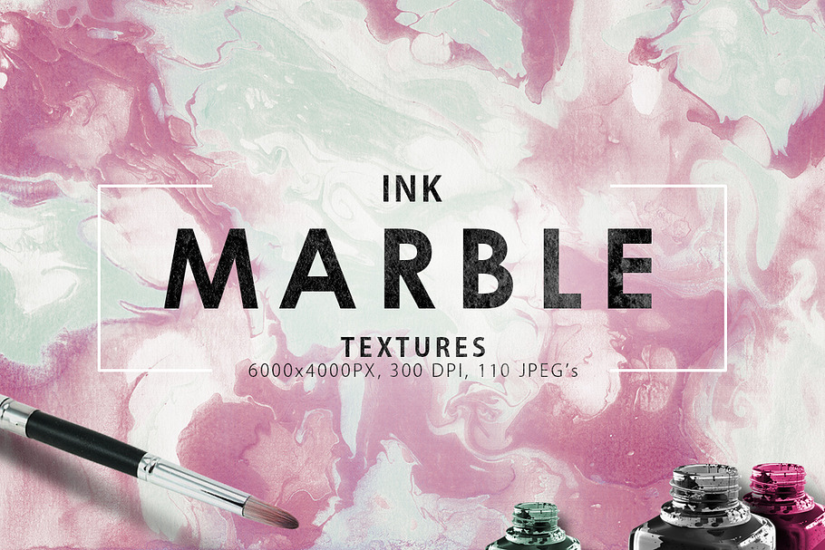 20%OFF 110 Marble Ink Paper Textures in Textures - product preview 8