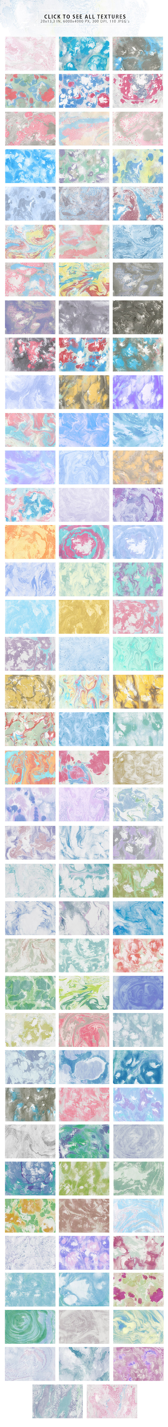 20%OFF 110 Marble Ink Paper Textures in Textures - product preview 3