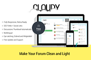 Cloudy - Responsive Vanilla Forums