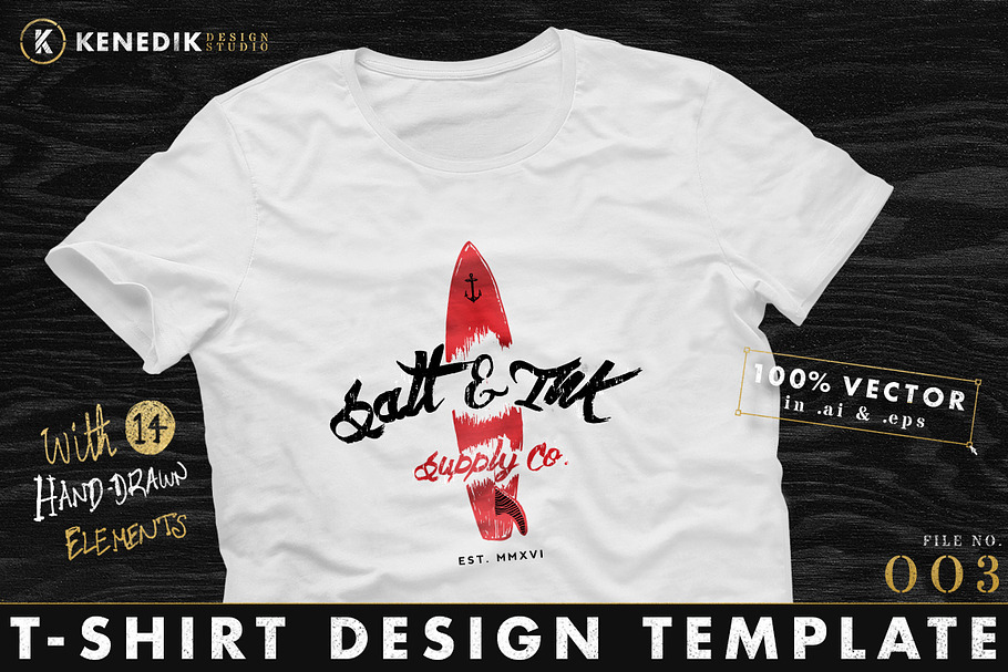 T-Shirt Design Template 003
