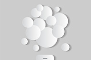 Smartphone icon balloons