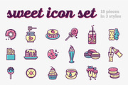 Sweet icon set