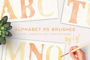 Alphabet Photoshop Brushes