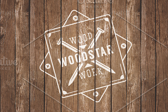 Set of vintage carpentry logos  in Logo Templates - product preview 5