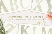 Photoshop Brushes Alphabet