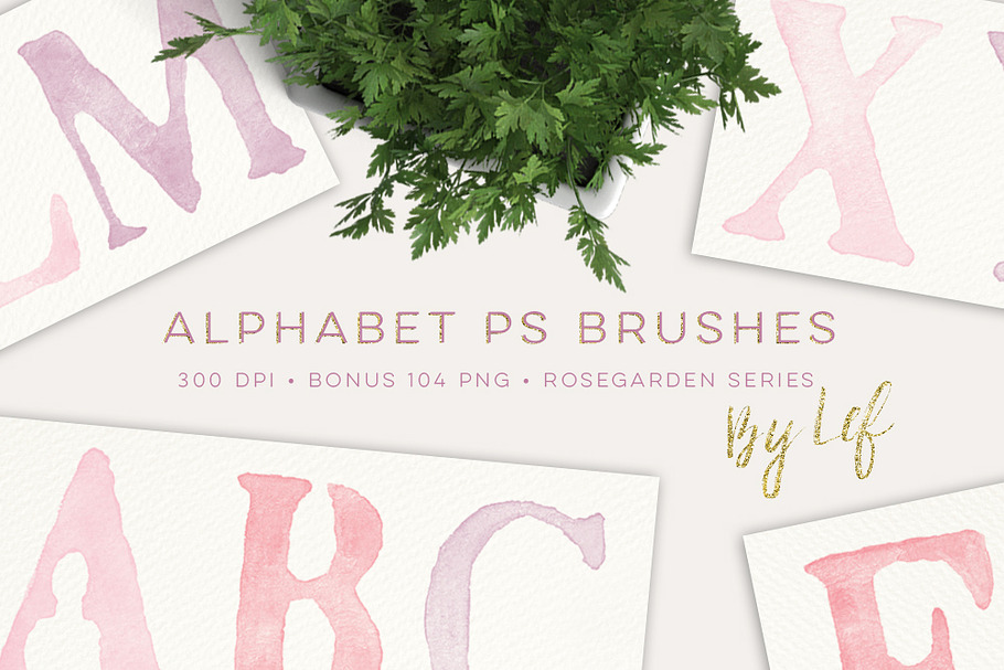 Photoshop Brushes Alphabet Painted in Photoshop Brushes - product preview 8