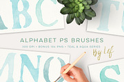 Photoshop Brushes Painted Alphabet