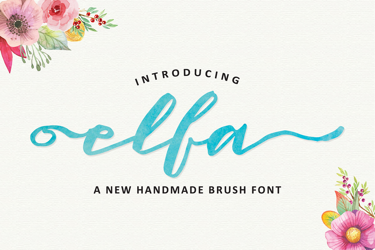 Elfa Brush in Script Fonts - product preview 8
