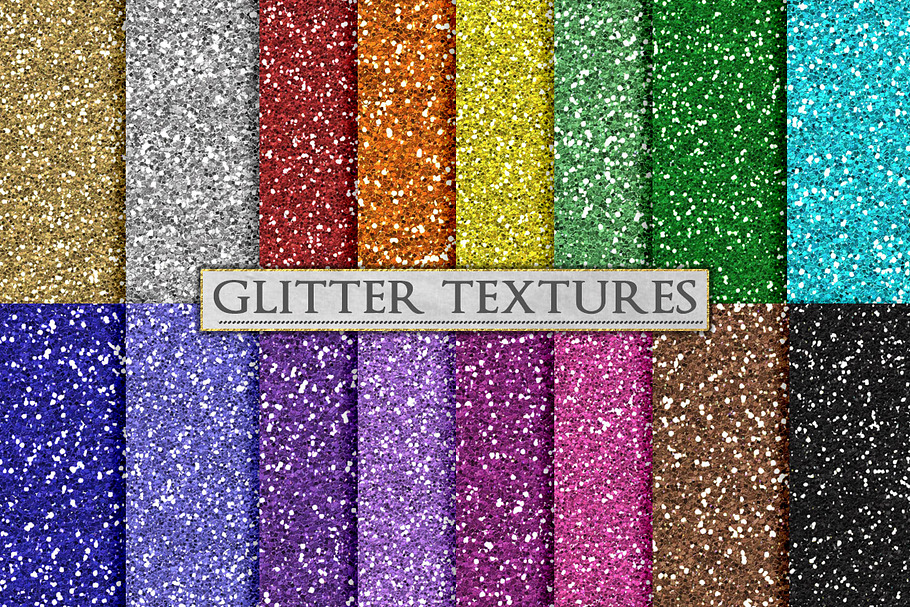 Silver and Gold Glitter Textures