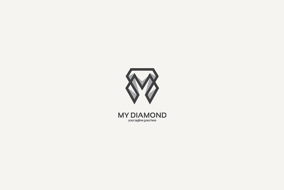 M Diamond Logo in Logo Templates - product preview 8