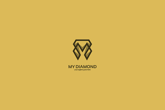 M Diamond Logo in Logo Templates - product preview 1